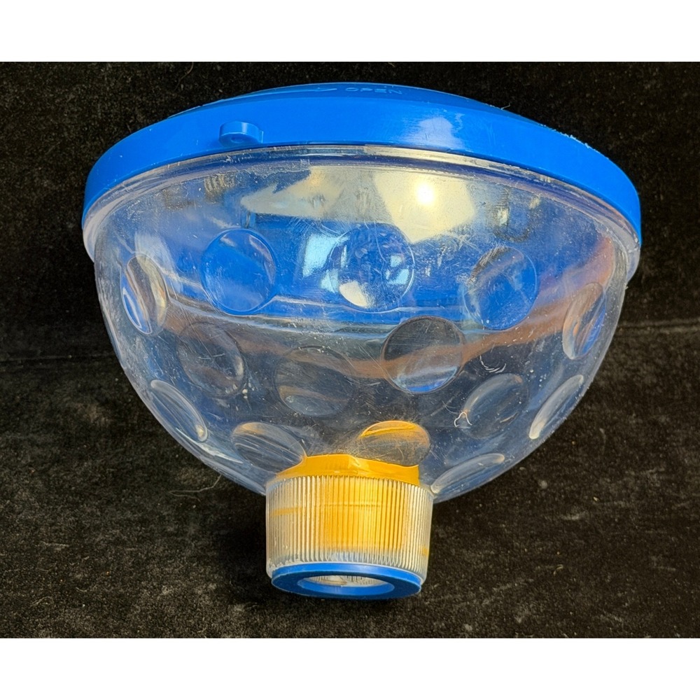 Floating Underwater Light Show Projector: Blue Faceted Dome, LED Pool Light